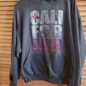 Black California Graphic Hoodie